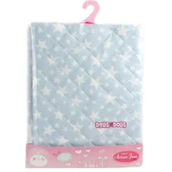Accessoires pour poupée Antonio Juan 40-52 cm - Couverture de rembourrage bleu avec étoiles imprimées