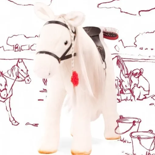 Cheval blanc pour poupées jusqu'à 50 cm Götz