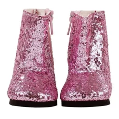 Compléments pour poupée Götz 42-50 cm - Bootes rose pailleté
