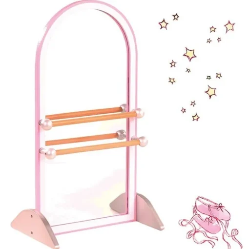 Compléments pour poupée Götz 45-50 cm - Miroir avec barre de ballet