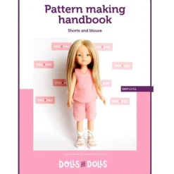 Patron téléchargeable Dolls And Dolls pour poupées Las Amigas - Short avec chemisier