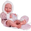 Poupée Antonio Juan 42 cm - Nouveau-né Carla avec une serviette pour bébé
