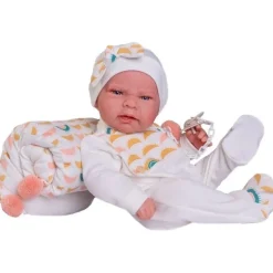 Poupée Antonio Juan 42 cm - Nouveau-né Léa avec coussin soleil