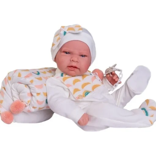 Poupée Antonio Juan 42 cm - Nouveau-né Léa avec coussin soleil