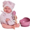 Poupée Antonio Juan 42 cm - Nouveau-né chef en tablier pour vous !