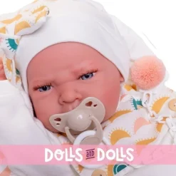Poupée Antonio Juan 42 cm - Nouveau-né Léa avec coussin soleil