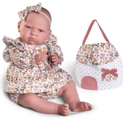 Poupée Antonio Juan 52 cm - "Mi primer Reborn" Berta avec sac maison