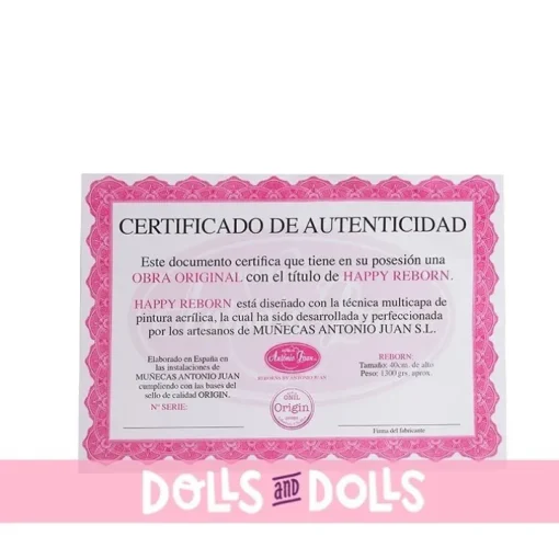 Poupée Antonio Juan 42 cm - Sweet Reborn Nacida avec couverture en peau de mouton