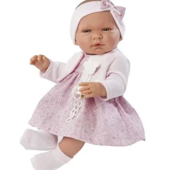 Poupée Así 43 cm - Maria avec robe rose et veste plumeti