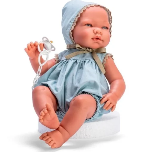 Poupée Así 43 cm - Pablo dans une barboteuse à étoiles sur fond bleu