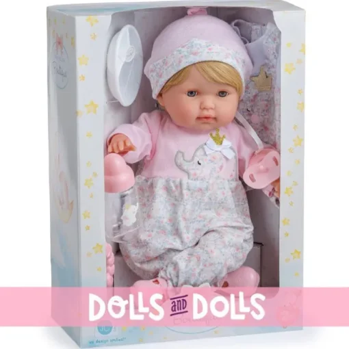 Poupée Berenguer Boutique 38 cm - Blonde avec tenue d'éléphant et accessoires