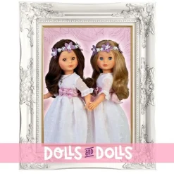 Poupée de collection Nancy 41 cm - Blonde communion avec une couronne de fleurs