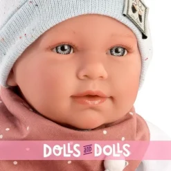 Poupée Llorens 40 cm - Nouveau-né Mimi crybaby avec coussin champignon