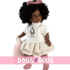Poupée Llorens 35 cm - Zuri avec robe et veste pingouin