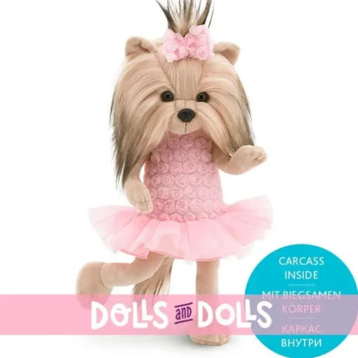 Poupée Lucky Doggy 37 cm - Lucky Yoyo - Mélange de roses
