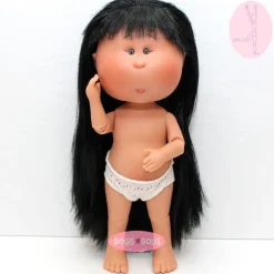 Poupée Nines d'Onil 30 cm - Mia ARTICULÉE - Mia asiatique avec des cheveux raides noirs - Sans vêtements