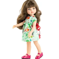 Poupée Paola Reina 32 cm - Las Amigas - Carol en robe à imprimé fantaisie