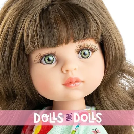 Poupée Paola Reina 32 cm - Las Amigas - Carol en robe à imprimé fantaisie