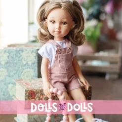 Poupée Reina del Norte 32 cm - Elina en combinaison de denim rose