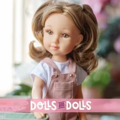 Poupée Reina del Norte 32 cm - Elina en combinaison de denim rose