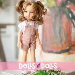 Poupée Reina del Norte 32 cm - Elina en combinaison de denim rose