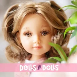 Poupée Reina del Norte 32 cm - Elina en combinaison de denim rose
