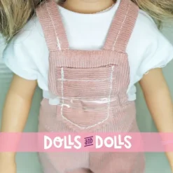 Poupée Reina del Norte 32 cm - Elina en combinaison de denim rose