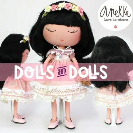 Support de poupée en métal 2201 en blanc pour type Barbie