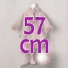 Tenue de poupée Así 57 cm - Ensemble de cape rose pour poupée Pepa