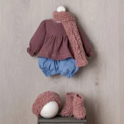 Tenue de poupée Así 57 cm - Ensemble polo en denim avec écharpe pour poupée Pepa