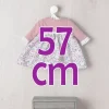 Tenue de poupée Así 57 cm - Robe à fleurs rose avec devant en tricot pour poupée Pepa