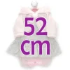 Tenue pour poupée Antonio Juan 52 cm - Collection Mi Primer Reborn - Robe florale grise avec veste et pantalon roses