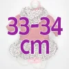 Tenue pour poupée Antonio Juan 33-34 cm - Ensemble mauve et fleurs