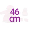 Tenue pour poupée Así 46 cm - Robe en maille rose avec duffle-coat, bonnet et bottines pour Leo