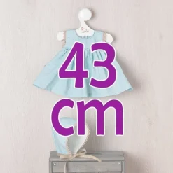 Tenue pour poupée Así 43 cm - Robe étoilée sur fond bleu pour poupée María