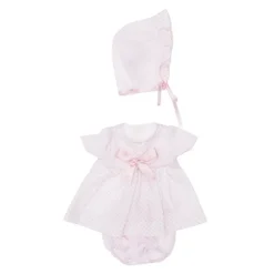 Tenue pour poupée Así 36 cm - Robe rose mini losanges avec chapeau pour poupée Koke