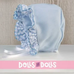 Tenue pour poupée Así 43 cm - Robe piqué bleu clair avec cercles blancs pour poupée Pablo