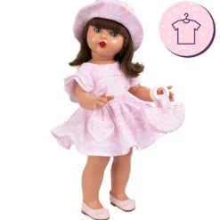 Tenue pour poupée Mariquita Pérez 50 cm - Robe à fleurs roses