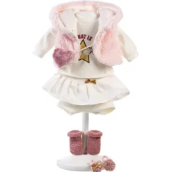 Vêtements pour poupées Llorens 42 cm - Ensemble étoiles avec gilet